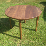 Walnut round table