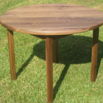 Walnut round table