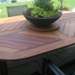 Brazilian teak, outdoor table