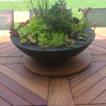 Brazilian teak, outdoor table