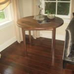Walnut round table