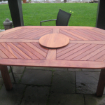 Brazilian teak outdoor table