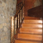 Hand crafted stairs railing